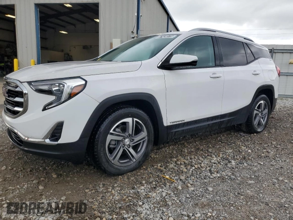 2021 GMC Terrain SLT z VIN 3GKALPEV9ML359613, wystawiony jako Copart lot #57420515 z przebiegiem 19 315 mil mil oraz Czysty tytuł • Clean title. Historia ofert i sprzedaży dostępna na DreamBid. Obrazek 1.
