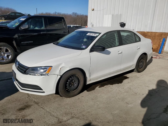 2015 Volkswagen Jetta Sedan 2.0L S w/Technology with VIN 3VW2K7AJ8FM347016, listed as a Copart auction lot 48616765 with 160,084 mi miles and Clean Title. Bid and sale history available at carsss.com. Image 1.