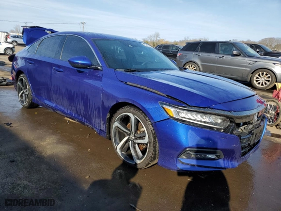 2020 Honda Accord Sedan Sport with VIN 1HGCV1F32LA057290, listed as a Copart auction lot 49222925 with 103,986 mi miles and Salvage Title. Bid and sale history available at carsss.com. Image 4.