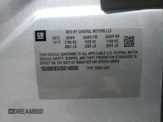 2013 Cadillac CTS Luxury с VIN 1G6DE5E52D0148566, выставлен на аукционе Copart как лот 52803415 с пробегом 110 866 миль миль и Списание • Salvage title. История ставок и продаж доступна на DreamBid. Изображение 14.