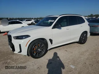 2024 BMW X5 M60i with VIN 5UX33EU01R9U55250, listed as a Copart auction lot 84268944 with 0 mi miles and Non Repairable. Bid and sale history available at carsss.com. Image 1.