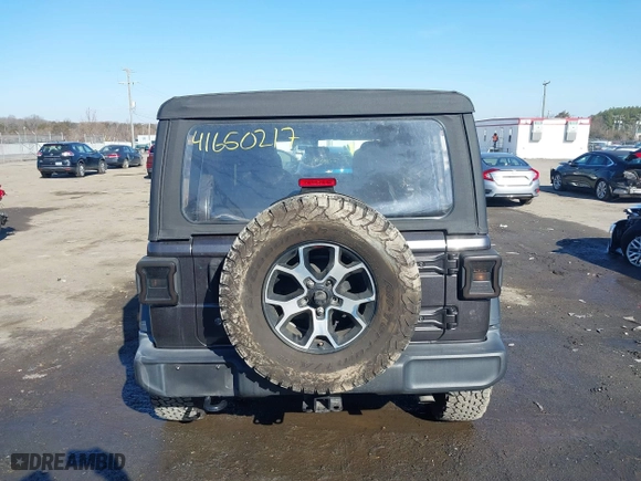 2018 Jeep Wrangler Unlimited Sport S with VIN 1C4HJXDG0JW166601, listed as a IAAI auction lot 41650217 with 30,319 mi miles. Bid and sale history available at carsss.com. Image 16.