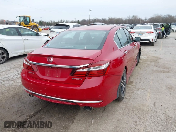 2017 Honda Accord Sport with VIN 1HGCR2F56HA021945, listed as a IAAI auction lot 41958917 with 73,849 mi miles and . Bid and sale history available at carsss.com. Image 4.