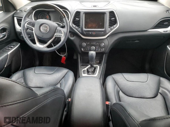 2016 Jeep Cherokee Overland with VIN 1C4PJLJS6GW303028, listed as a Copart auction lot 84814944 with 80,622 mi miles and Salvage title. Bid and sale history available at DreamBid. Image 8.