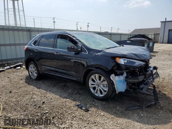 2022 Ford Edge Titanium with VIN 2FMPK4K91NBA74220, listed as a Copart auction lot 52184665 with 9,391 mi miles and Salvage Title. Bid and sale history available at carsss.com. Image 4.