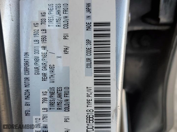 2013 Mazda Mazda2 Sport with VIN JM1DE1KY7D0156618, listed as a Copart auction lot 86336094 with 218,222 mi miles and Clean Title. Bid and sale history available at carsss.com. Image 12.