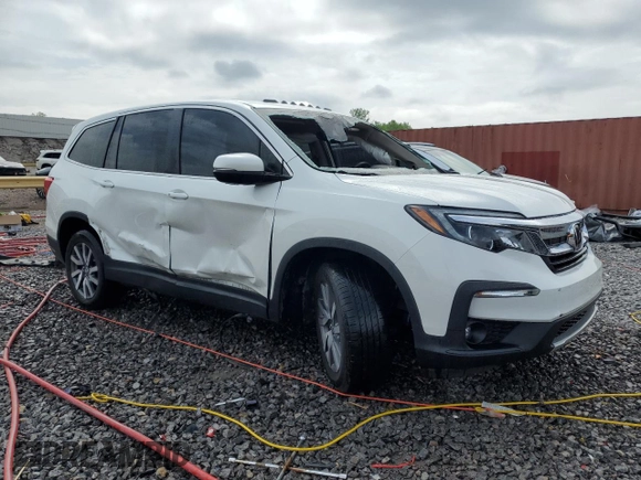 2021 Honda Pilot EX-L with VIN 5FNYF5H53MB024153, listed as a Copart auction lot 54103785 with 80,070 mi miles and Non repairable. Bid and sale history available at DreamBid. Image 4.