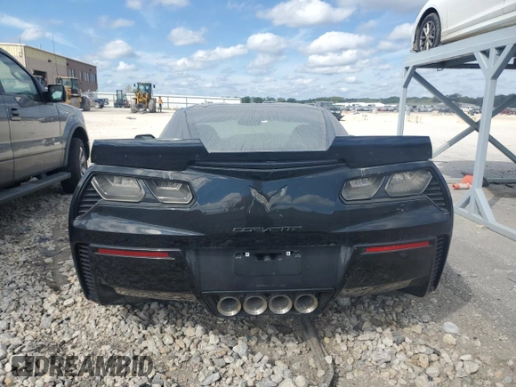 2017 Chevrolet Corvette Z06 2LZ with VIN 1G1YS2D62H5601229, listed as a Copart auction lot 66665184 with 0 mi miles and Salvage Title. Bid and sale history available at carsss.com. Image 6.