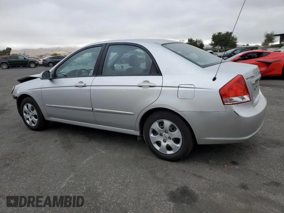 2008 Kia Spectra EX with VIN KNAFE122885584403, listed as a Copart auction lot 72360724 with 223,250 mi miles and Salvage Title. Bid and sale history available at carsss.com. Image 2.