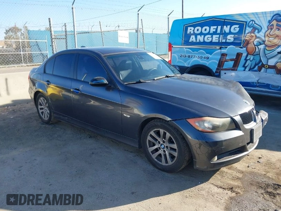 2007 BMW 3 Series 328i with VIN WBAVA375X7NL13220, listed as a IAAI auction lot 41645918 with 192,439 mi miles and . Bid and sale history available at DreamBid. Image 1.