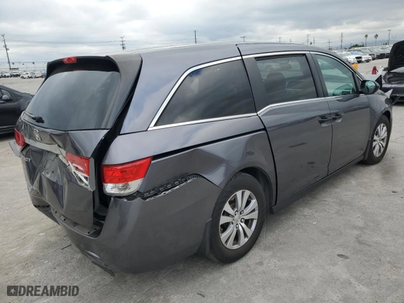 2016 Honda Odyssey LX with VIN 5FNRL5H23GB101594, listed as a Copart auction lot 50842505 with 92,727 mi miles and Salvage Title. Bid and sale history available at carsss.com. Image 3.
