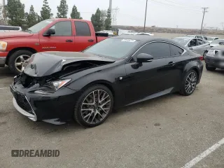 2016 Lexus RC 350 with VIN JTHHE5BC7G5014398, listed as a Copart auction lot 75548674 with 122,106 mi miles and Salvage Title. Bid and sale history available at carsss.com. Image 1.
