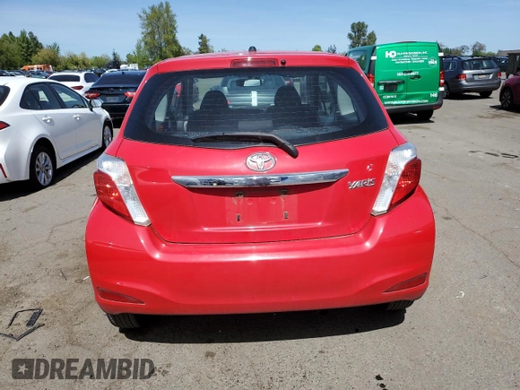 2014 Toyota Yaris L with VIN VNKJTUD39EA011112, listed as a Copart auction lot 50641764 with 109,170 mi miles and Salvage Title. Bid and sale history available at carsss.com. Image 6.