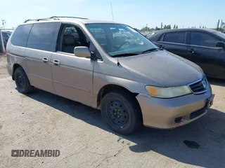 2003 Honda Odyssey EX-L with VIN 5FNRL18063B149771, listed as a IAAI auction lot 42459115 with 186,641 mi miles and . Bid and sale history available at DreamBid. Image 1.