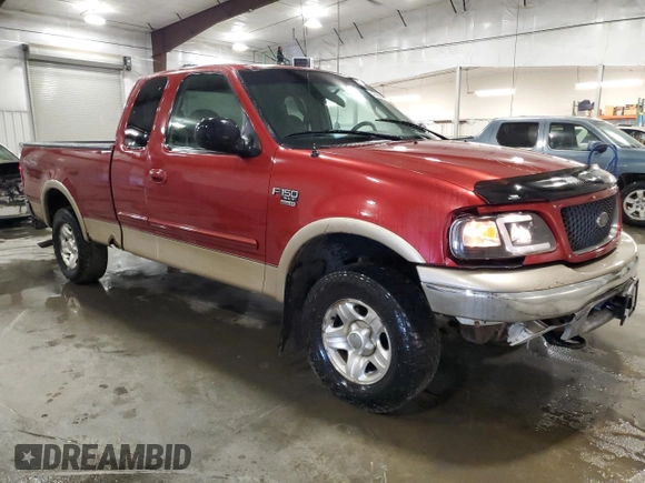 2000 Ford F-150 XL with VIN 1FTRX18LXYNA28460, listed as a Copart auction lot 48960195 with 0 mi miles and Clean Title. Bid and sale history available at carsss.com. Image 4.