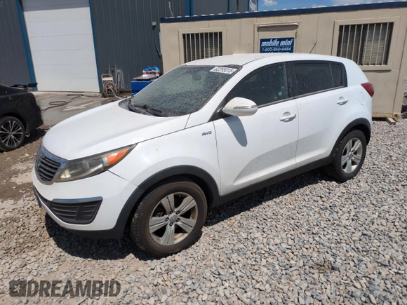 2013 Kia Sportage LX with VIN KNDPBCA26D7441199, listed as a Copart auction lot 62295015 with Not provided miles and Clean title. Bid and sale history available at DreamBid. Image 1.