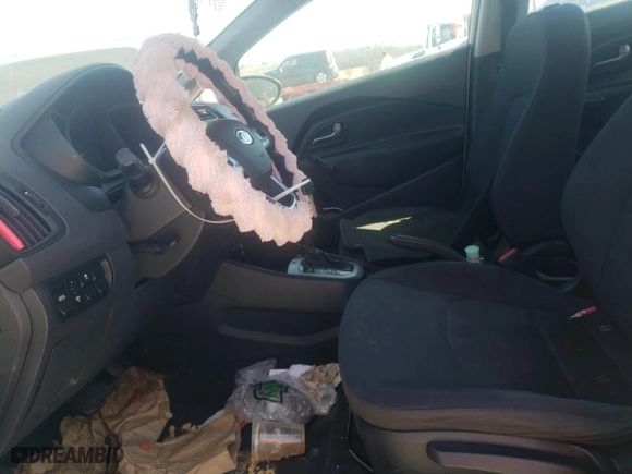 2013 Kia Rio LX with VIN KNADM4A39D6128579, listed as a Copart auction lot 48293275 with 208,035 mi miles and Salvage Title. Bid and sale history available at carsss.com. Image 7.