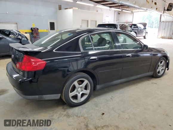 2003 Infiniti G35 w/Leather with VIN JNKCV51EX3M323960, listed as a Copart auction lot 74465534 with 208,433 mi miles and Salvage Title. Bid and sale history available at DreamBid. Image 3.