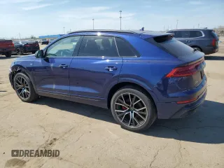 2023 Audi Q8 Premium Plus z VIN WA1EVBF1XPD017663, wystawiony jako Copart lot #54017405 z przebiegiem 22 800 mil mil oraz Czysty tytuł • Clean title. Historia ofert i sprzedaży dostępna na DreamBid. Obrazek 2.