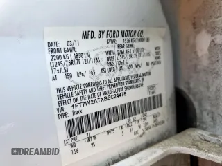 2011 Ford Super Duty F-250 SRW XL with VIN 1FT7W2ATXBEC24478, listed as a Copart auction lot 50657835 with 0 mi miles and Salvage Title. Bid and sale history available at carsss.com. Image 12.