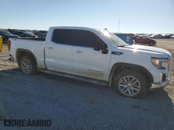2021 GMC Sierra 1500 Limited SLT with VIN 1GTU9DET1MZ192192, listed as a Copart auction lot 83415564 with 80,323 mi miles and Salvage Title. Bid and sale history available at carsss.com. Image 4.