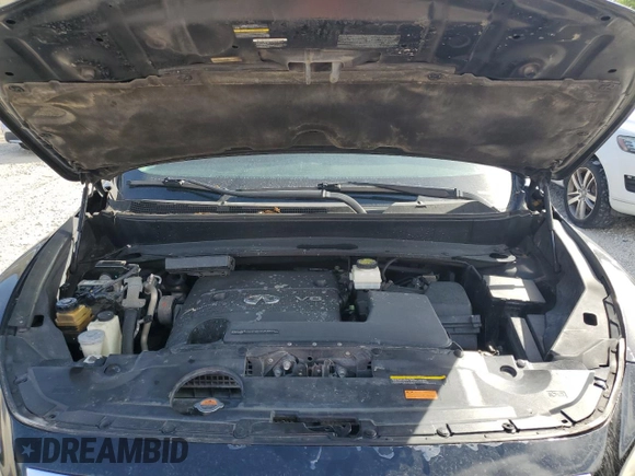 2013 Infiniti JX35 with VIN 5N1AL0MM4DC311746, listed as a Copart auction lot 79057304 with 153,074 mi miles and Salvage Title. Bid and sale history available at carsss.com. Image 12.