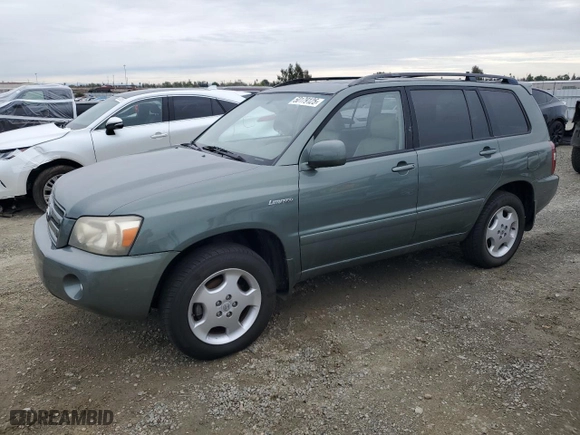 2004 Toyota Highlander with VIN JTEEP21A840063319, listed as a Copart auction lot 50179125 with 134,284 mi miles and Clean Title. Bid and sale history available at carsss.com. Image 1.