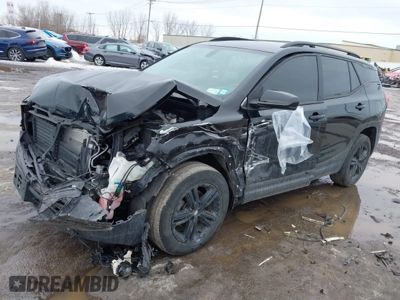 2019 GMC Terrain SLE with VIN 3GKALTEVXKL128192, listed as a IAAI auction lot 41652561 with 68,724 mi miles. Bid and sale history available at carsss.com. Image 2.