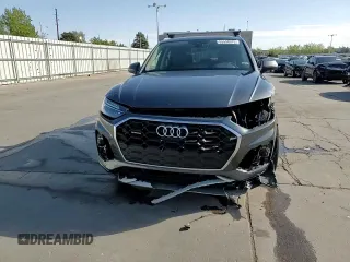 2023 Audi Q5 S line Premium Plus with VIN WA1EAAFY4P2152670, listed as a Copart auction lot 55598575 with 11,003 mi miles and Salvage title. Bid and sale history available at DreamBid. Image 14.