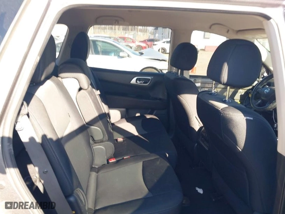 2017 Nissan Pathfinder S with VIN 5N1DR2MM7HC669307, listed as a IAAI auction lot 41635383 with 75,847 mi miles. Bid and sale history available at carsss.com. Image 8.