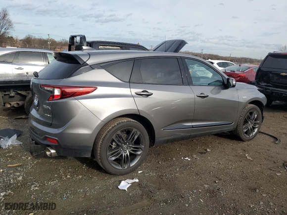 2023 Acura RDX w/A-Spec Package with VIN 5J8TC2H65PL015340, listed as a Copart auction lot 85197584 with 25,511 mi miles and Salvage Title. Bid and sale history available at carsss.com. Image 3.