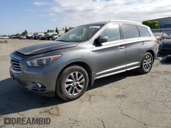 2015 Infiniti QX60 with VIN 5N1AL0MM7FC518912, listed as a Copart auction lot 66558744 with 125,750 mi miles and Salvage title. Bid and sale history available at DreamBid. Image 1.