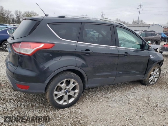 2015 Ford Escape Titanium with VIN 1FMCU0J91FUA46464, listed as a Copart auction lot 52618545 with 173,406 mi miles and Salvage Title. Bid and sale history available at carsss.com. Image 3.