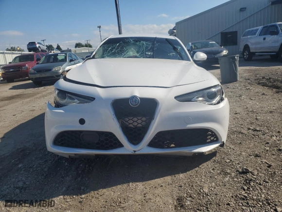 2019 Alfa Romeo Giulia with VIN ZARFANANXK7609739, listed as a Copart auction lot 72943294 with 0 mi miles and Salvage Title. Bid and sale history available at carsss.com. Image 5.
