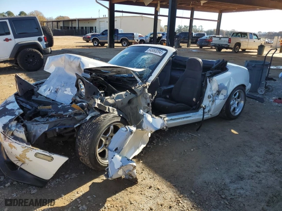 1991 Mazda MX-5 Miata Special Edition with VIN JM1NA3515M1215380, listed as a Copart auction lot 84860094 with 171,094 mi miles and Salvage Title. Bid and sale history available at carsss.com. Image 1.