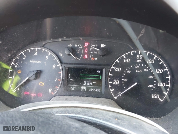 2015 Nissan Sentra S with VIN 3N1AB7AP9FY341143, listed as a IAAI auction lot 40657393 with 134,986 mi miles. Bid and sale history available at carsss.com. Image 7.