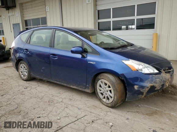 2012 Toyota Prius Two with VIN JTDZN3EU6C3130213, listed as a Copart auction lot 53680895 with Not Provided miles and Salvage Title. Bid and sale history available at DreamBid. Image 4.
