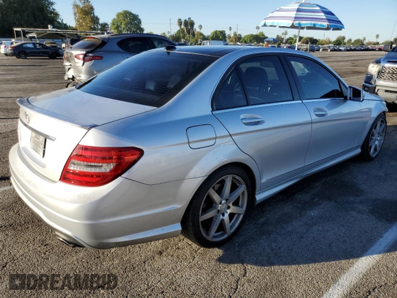 2012 Mercedes-Benz C 350 Sport with VIN WDDGF5HB3CR197400, listed as a Copart auction lot 77010364 with 130,815 mi miles and Salvage Title. Bid and sale history available at DreamBid. Image 3.