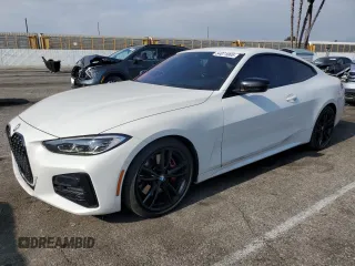 2021 BMW 4 Series 430i z VIN WBA53AP01MCF91307, wystawiony jako Copart lot #54071005 z przebiegiem 44 952 mil mil oraz Szkoda całkowita • Salvage title. Historia ofert i sprzedaży dostępna na DreamBid. Obrazek 1.