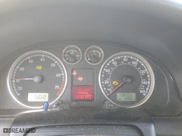 2003 Volkswagen Passat GLS with VIN WVWPD63B23P040532, listed as a Copart auction lot 75184604 with 132,001 mi miles and Salvage Title. Bid and sale history available at carsss.com. Image 9.