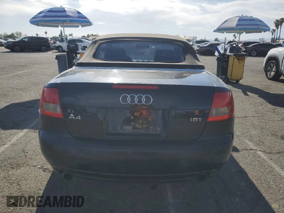 2006 Audi A4 1.8T с VIN WAUAC48H76K003257, выставлен на аукционе Copart как лот 52340705 с пробегом 165 750 миль миль и Чистый • Clean title. История ставок и продаж доступна на DreamBid. Изображение 6.