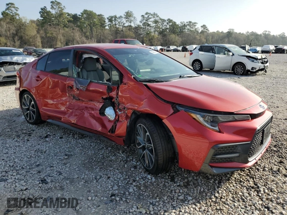 2020 Toyota Corolla SE with VIN 5YFS4RCE8LP047201, listed as a Copart auction lot 48869035 with 147,550 mi miles and Salvage Title. Bid and sale history available at carsss.com. Image 4.
