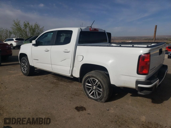 2022 Chevrolet Colorado 2WD Work Truck with VIN 1GCGSBEN6N1103224, listed as a Copart auction lot 50900595 with 68,783 mi miles and Salvage title. Bid and sale history available at DreamBid. Image 2.