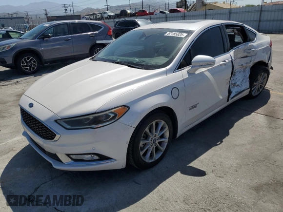 2017 Ford Fusion Titanium with VIN 3FA6P0SU8HR229470, listed as a Copart auction lot 57185625 with 97,973 mi miles and Salvage title. Bid and sale history available at DreamBid. Image 1.