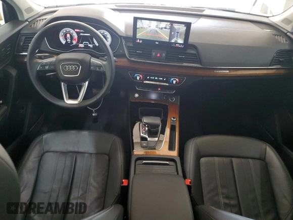 2021 Audi Q5 Premium Plus with VIN WA1BAAFY2M2085632, listed as a Copart auction lot 59836805 with 22,059 mi miles and Salvage title. Bid and sale history available at DreamBid. Image 8.