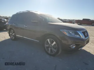 2016 Nissan Pathfinder Platinum with VIN 5N1AR2MN3GC605968, listed as a Copart auction lot 81529274 with 82,770 mi miles and Salvage Title. Bid and sale history available at carsss.com. Image 4.