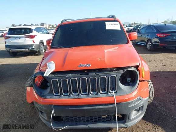2015 Jeep Renegade Latitude with VIN ZACCJABT3FPC08724, listed as a IAAI auction lot 41965168 with 95,590 mi miles. Bid and sale history available at carsss.com. Image 12.
