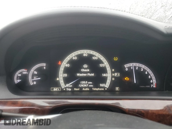 2012 Mercedes-Benz S 550 with VIN WDDNG9EB6CA446562, listed as a Copart auction lot 57227275 with 124,347 mi miles and Clean title. Bid and sale history available at DreamBid. Image 9.