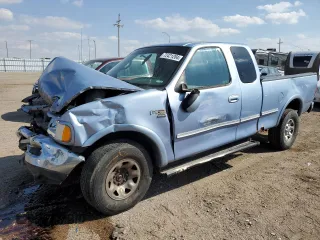 1998 Ford F-250 with VIN 1FTPX28L6WKB05420, listed as a Copart auction lot 72421204 with 166,399 mi miles and Salvage title. Bid and sale history available at DreamBid. Image 1.