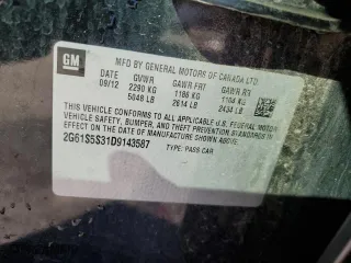 2013 Cadillac XTS Premium with VIN 2G61S5S31D9143587, listed as a Copart auction lot 47389775 with 82,838 mi miles and Salvage Title. Bid and sale history available at carsss.com. Image 12.